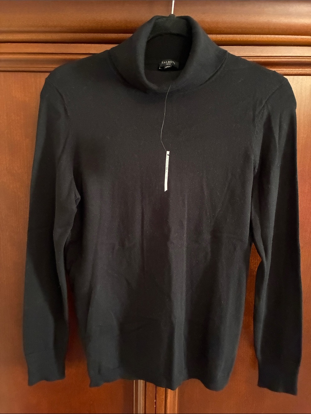Talbots Black Turtleneck Sweater - womens Classic Long Sleeve